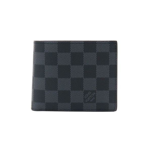 Louis Vuitton NM Portefeuille Black Bifold Wallet Marco Damier Graphite - Picture 1 of 9